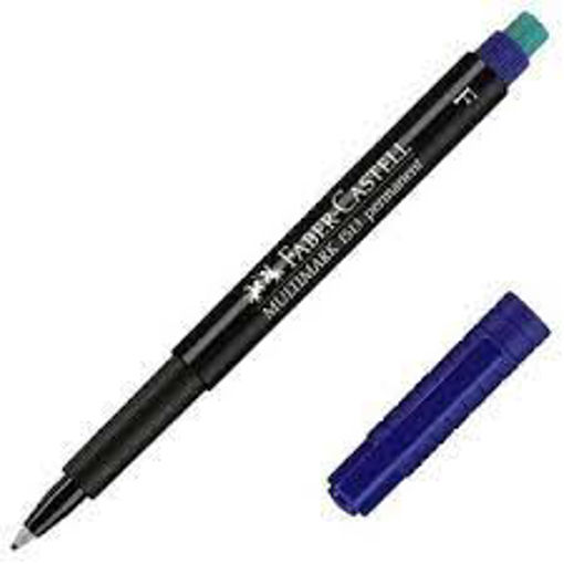 Picture of Permanent Marker F Blue Faber-Castell