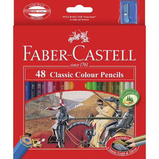 Picture of Colour Pencil 48colors With Sharpener Faber-Castel