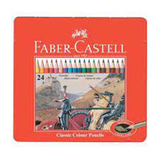 Picture of Colour Pencil 24colors Metal Box Faber-Castell