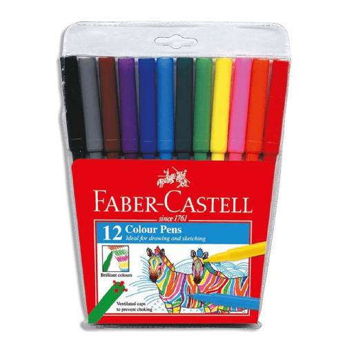 Picture of Crayon de couleur feutre 12clrs lavable FC 154312