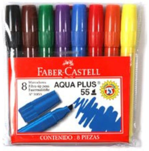 Picture of Crayon de couleur feutre 8clrs faber castel 30855