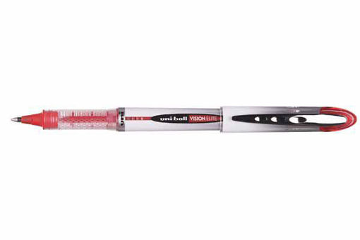 Picture of Ball Pen Red 0.8mm Uni-Ball Vision Elite