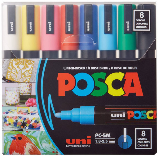 Picture of Paint Marker 8colors 1.8-2.5mm Uni Posca