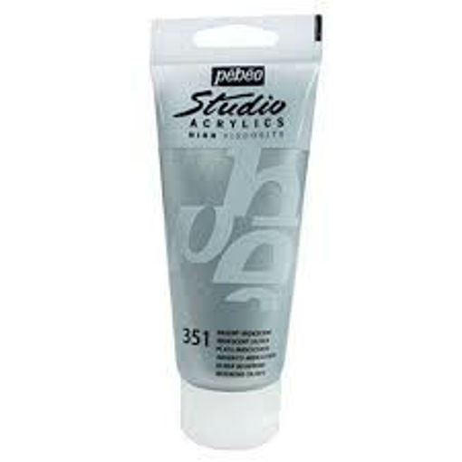 Picture of Acrylic 100ml Iridescent Silver Pebeo
