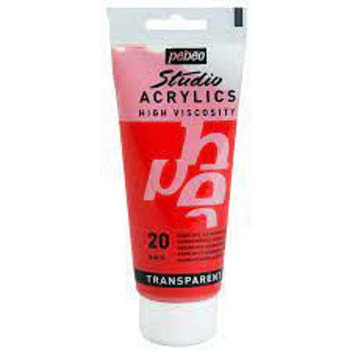 Picture of Acrylic 100ml Quinacridone Scarlet Pebeo