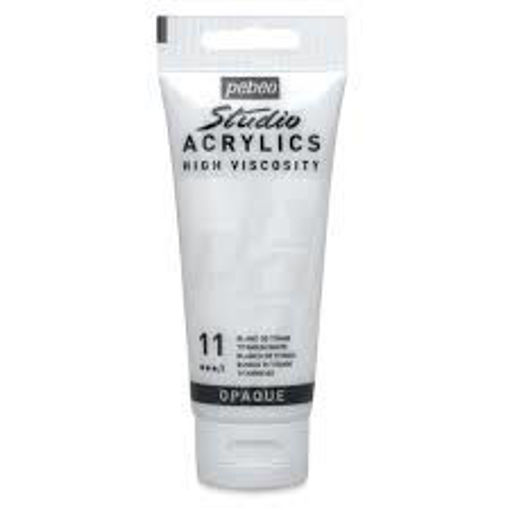 Picture of Acrylic 100ml Titanium White Pebeo