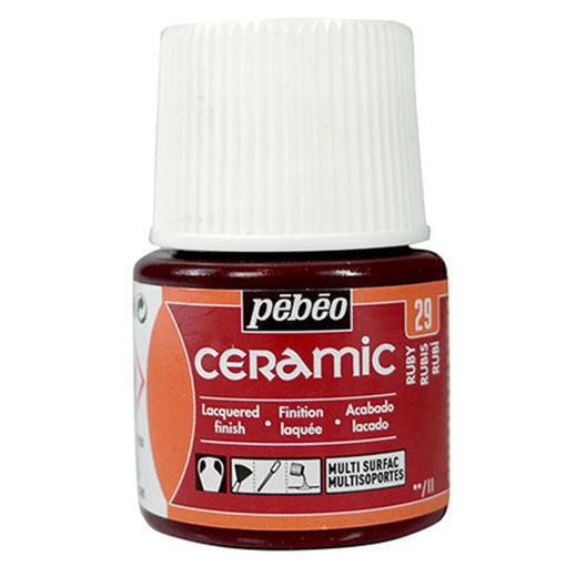 Picture of Peinture céramic pébéo 45ml rubis 29