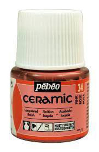 Picture of Peinture céramic pébéo 45ml rose 34