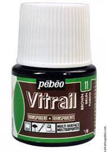 Picture of Glass Paint 45ml Brown Pebeo Vitrail