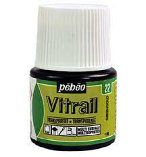 Picture of Glass Paint 45ml Greengold Pebeo Vitrail