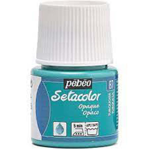 Picture of Peinture pour tissu pébéo setaopaq turquoise  87