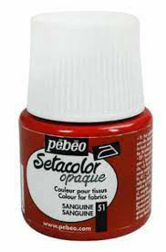 Picture of Peinture pour tissu pébéo setaopaq sanguine 51