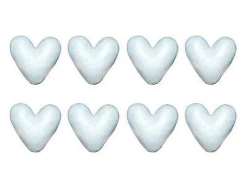 Picture of Styrofoam 8pcs Heart Hand Craft