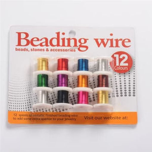 Picture of RYN Beading Wire 0.4mm*3yrd 12pcs on Blister 15bs0