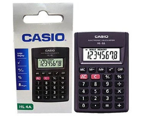 Picture of Pocket Calculator HL-4A Black Casio