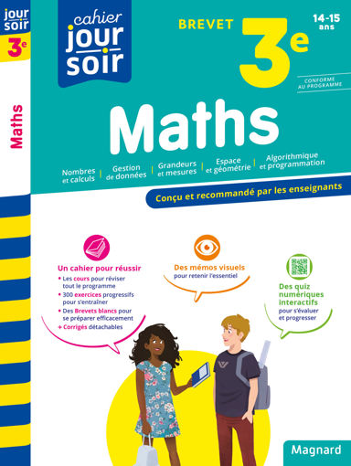 Picture of Cahier jour/soir Maths 3e Brevet