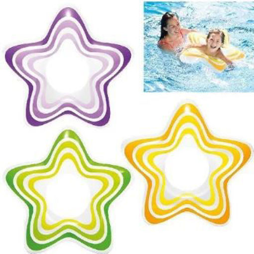 Picture of Swim Tube 74cmx71cm Assorted Colors Stars Intex