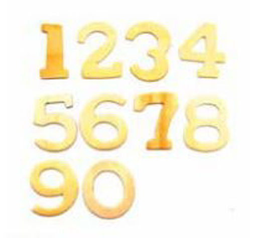 Picture of Wood 10pcs Numbers Hand Craft