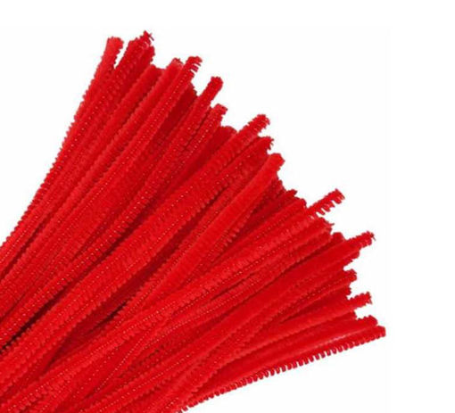 Picture of Chenille Stems 48pcs Red 30cm Hand Craft
