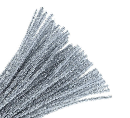 Picture of Chenille glitter 6mm*30cm silver CRF0607
