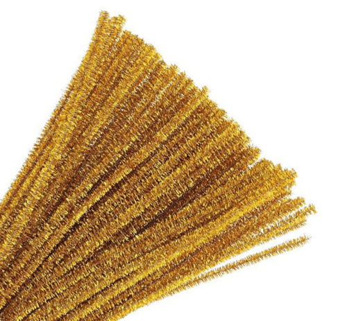Picture of Chenille glitter 6mm*30cm gold CRF0606