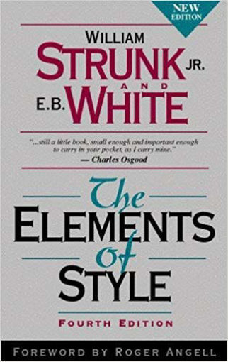 Picture of The elements of style fourth edition William strun