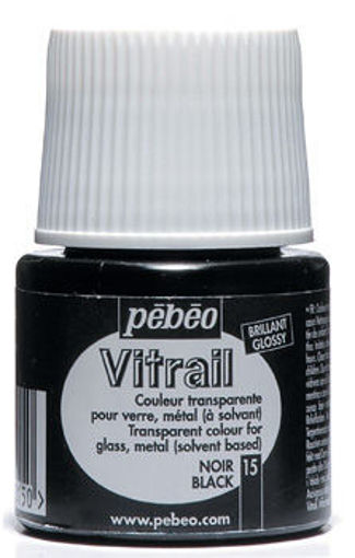 Picture of Glass Paint 45ml Black Pebeo Vitrail