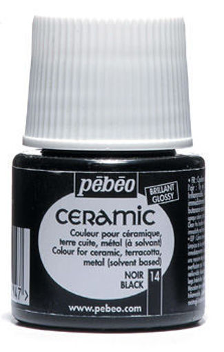 Picture of Ceramic Paint 45ml Black Pebeo