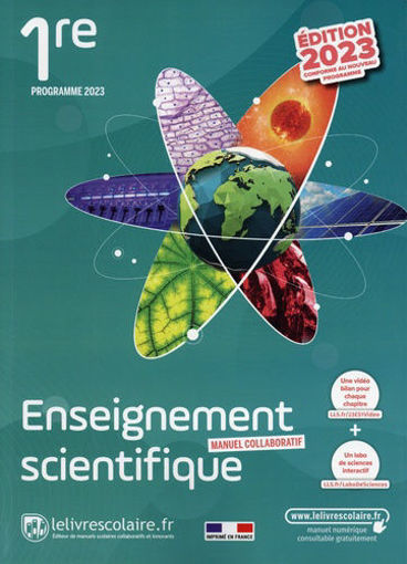 Picture of Enseignement scientifique 1ere livrescolaire 2023