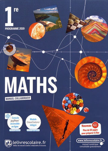 Picture of Maths 1re enseignement de specialite 2019 livresco