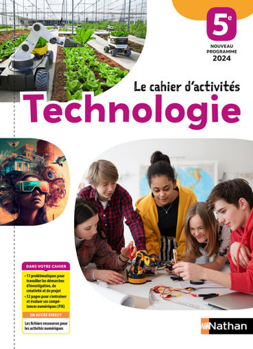 Picture of TECHNOLOGIE 5E LE CAHIER D ACTIVITE PROGRAMME 2024