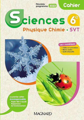 Picture of Science 6e physique chimie SVT edition 2023 cahier