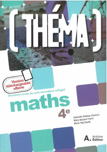 Picture of Thema Maths 4eme Hachette 2018