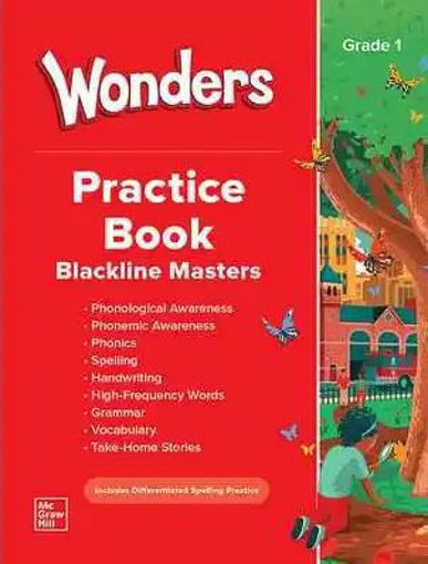 Picture of McGraw-Hill Wonders 2023 Gr 1 vol 1 Practice book