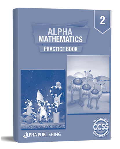 Picture of Alpha math grade 2 on level practice book