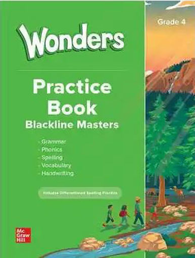 Picture of McGraw-Hill Wonders 2023 Gr 4 Practice book