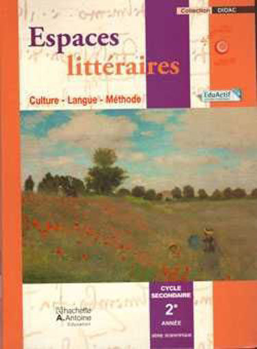 Picture of Espaces Litteraires 1ER S 2011 Hachette Antoine
