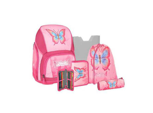 Picture of Cartable à dos grand butterfly magic 5pcs