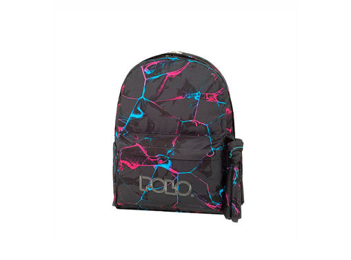 Picture of Cartable à dos grand polo black turquoise