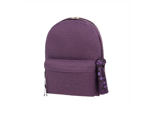 Picture of Multiple Compartment Large Purple Double scarf Pol