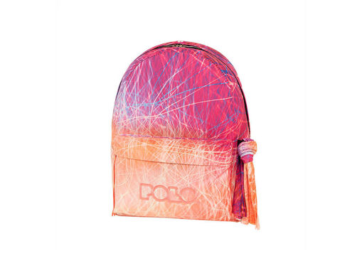 Picture of Backpack 1comp. Large Sallmon Fuschia Scarf Polo