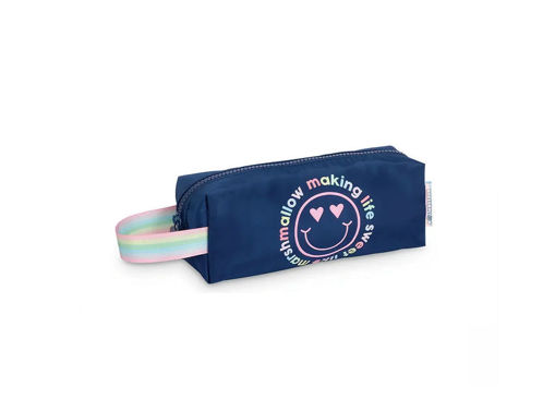 Picture of Pencil Case 1 Comp Navy Blue Girls Marshmallow