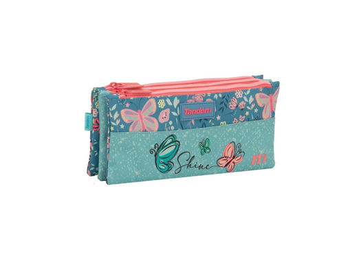 Picture of Pencil Case 3 Comp 24.5x11x4cm Tandem