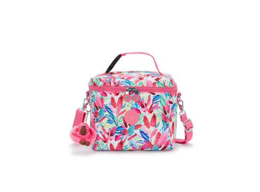 Picture of Cartable gouté Kipling Graham flamingo leaves