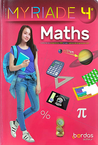 Picture of Maths Myriade 4e Manuel Bordas 2021