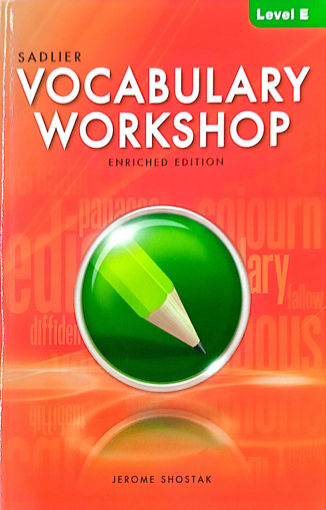 Picture of Vocabulary Workshop Level E Sadlier 2012