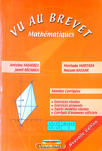 Picture of Annale Vu Au Brevet Maths EB9