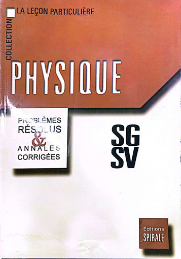 Picture of Annale Physique 3SG/SV Spirale