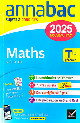 Picture of Annale math 2025 spé Tle- Hatier