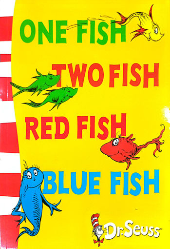 Picture of Dr Seuss, One Fish Two fish Red Fish Blue Fish